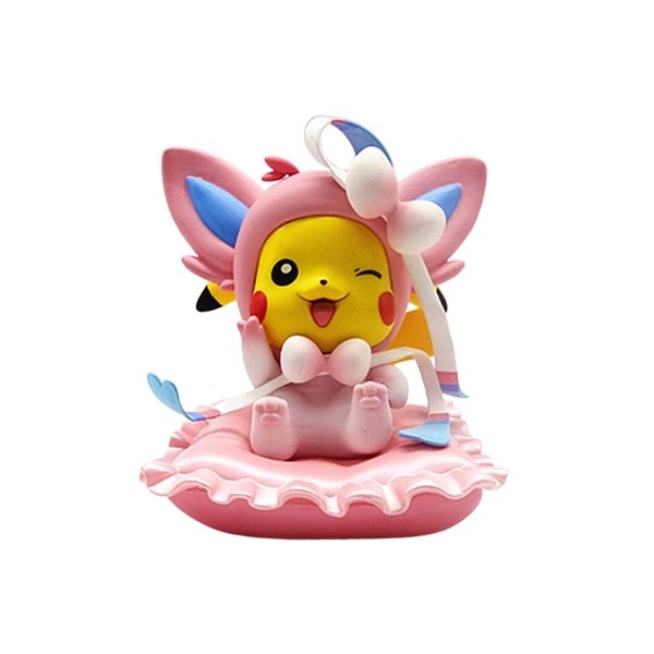 Mô Hình Pikachu Cosplay Cao Cấp - Cao 14cm