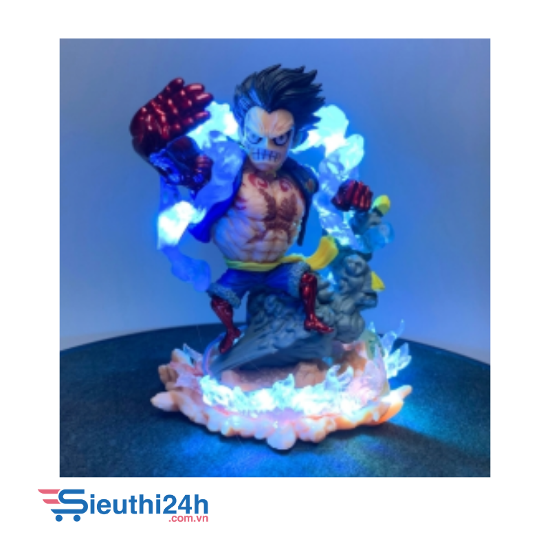 Mô Hình Luffy Gear 4 Led Trạng Thái Chiến Đấu Cao 13cm