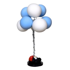 Mô Hình Phụ Kiện Bóng Bay Xanh Trắng 11cm