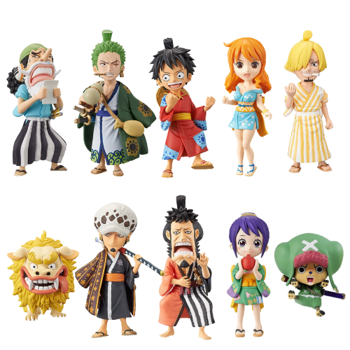 Mô hình đồ chơi - Wcf Luffy Zoro Sanji Nami Choper Usopp Law Kin