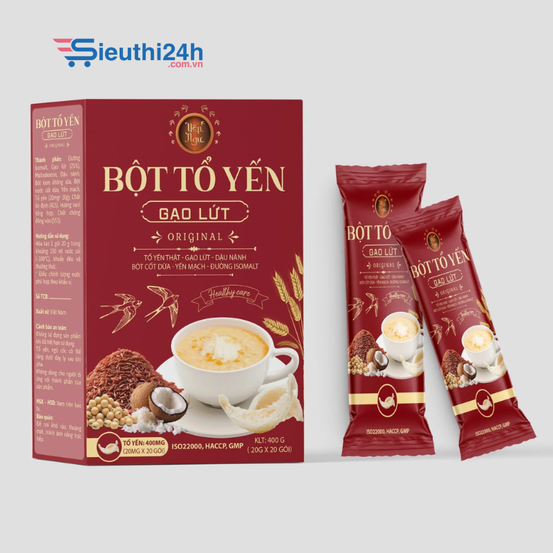 Bột Tổ Yến Gạo Lứt