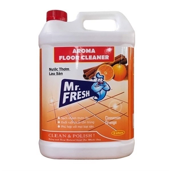 NƯỚC LAU SÀN MR FRESH HƯƠNG CAM QUẾ 4.2L