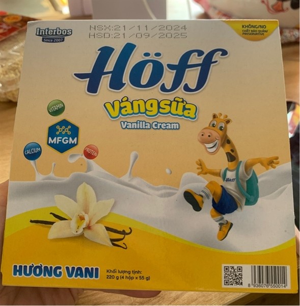 Váng sữa Hương vanilla höff 220g