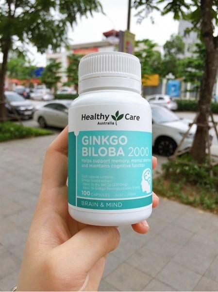 Viên uống bổ não Ginkgo Healthycare 2000mg 100v