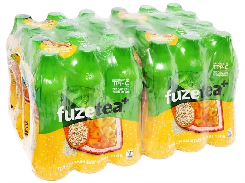 Trà Chanh Dây và hạt chia fuze tea 450ML