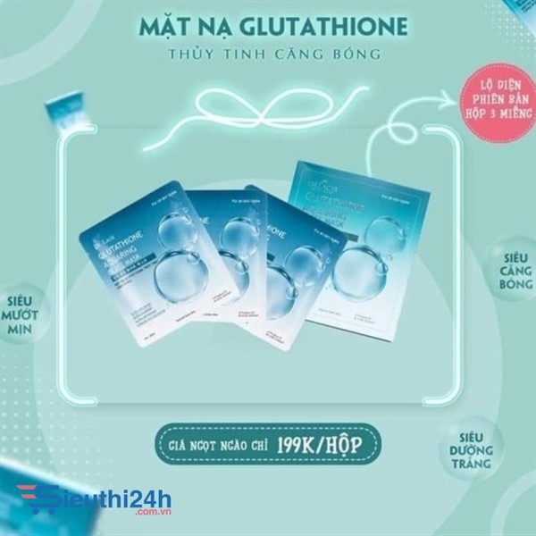 Mặt nạ thuỷ tinh trắng da căng bóng cấp ẩm Dr. Lacir Glutathione