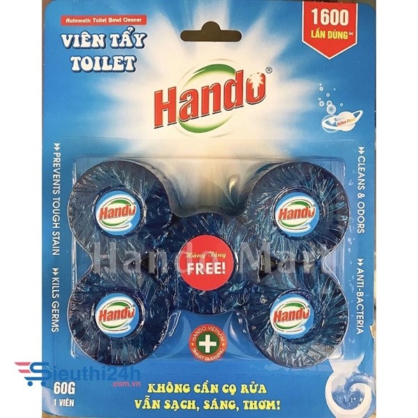 Viên tẩy và làm thơm Toilet Hando 4 viên