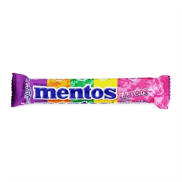 Kẹo Mentos cầu vồng thỏi 30g