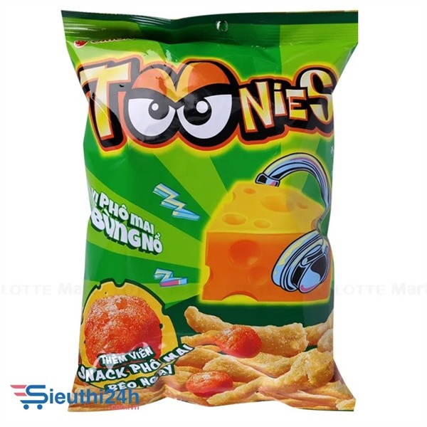 Bim Bim Snack Toonies Orion Vị Phô Mai 35G