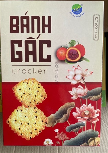 Bánh Cracker gấc 400GR