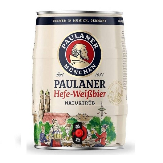 Bia Paulaner Weissbier 5,5% Đức – Bom 5l