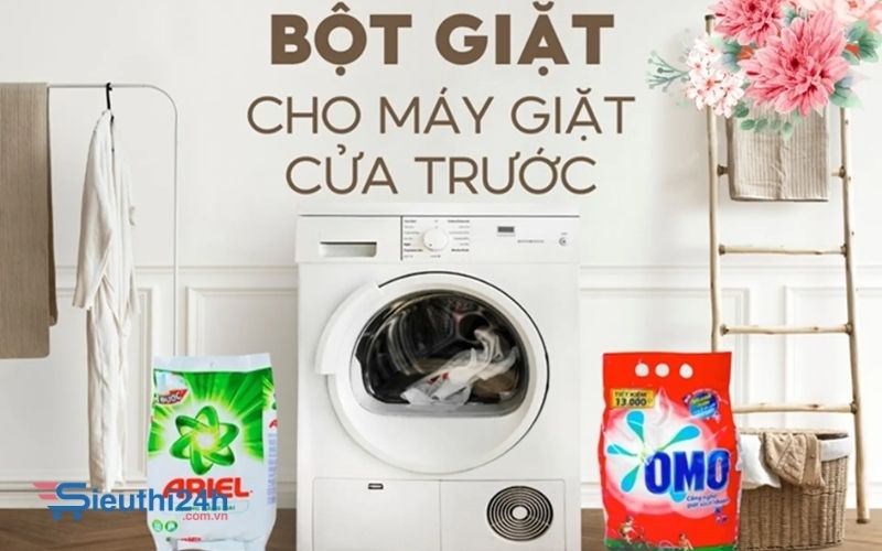 Top 10 bột giặt cho máy giặt cửa trước giúp quần áo sạch, bảo vệ máy bền lâu