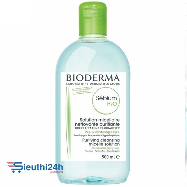 Nước Tẩy Trang Bioderma 500ml Sébium H2O dành cho da dầu Pháp