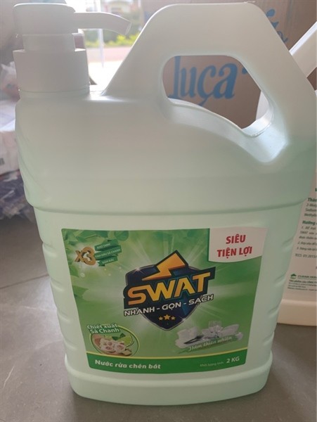 Nước Rửa Chén SWAT Hương Sả Chanh 2Kg