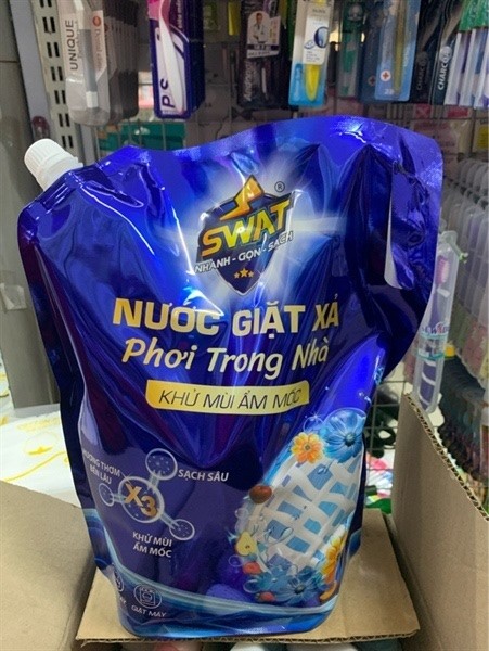 Nước giặt xả Swat 5 trong 1 Xanh 3,5KG