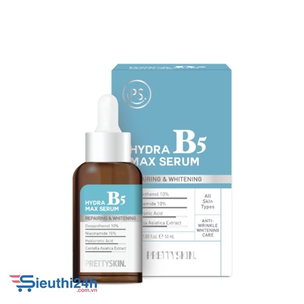 Tinh Chất Phục Hồi, Dưỡng Trắng Hydra B5 Max Serum Prettyskin