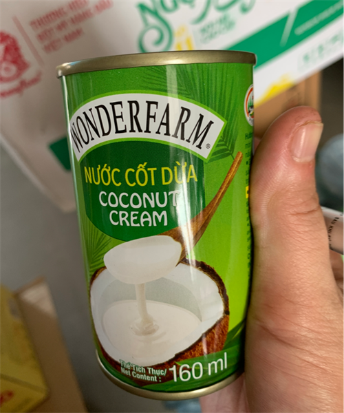 Nước cốt dừa Wonderfarm lon 160ml