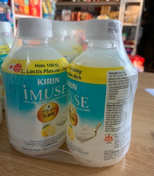 Nước uống Kirin Imuse vị sữa chua và chanh 280ml