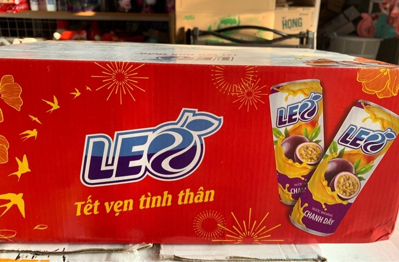 Nước khoáng chanh dây Leo 330ml - Lon