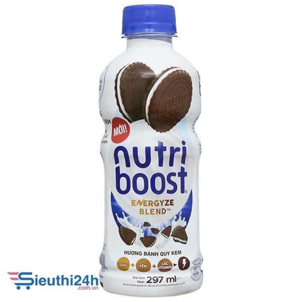 Sữa trái cây Nutriboost hương bánh quy kem 297ml