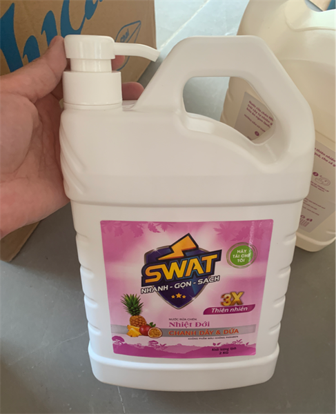 Nước rửa chén SWAT 2kg hồng