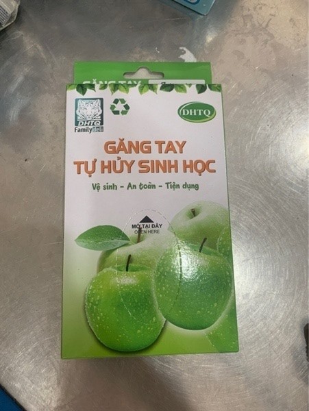 Găng tay tự huỷ sinh học family Deli