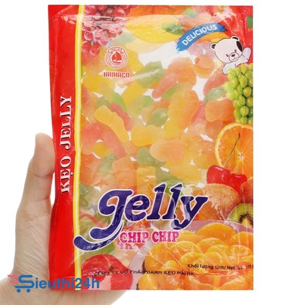 Kẹo dẻo Hải Hà Jelly Chip gói 175g