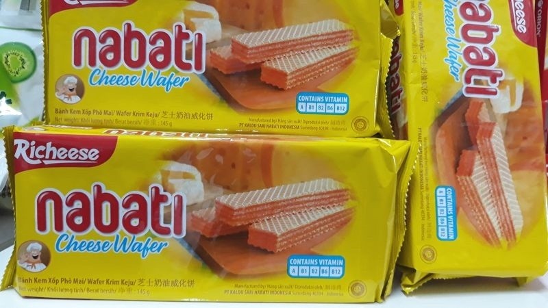 Bánh kem xốp phô mai Richeese Nabati Cheese Wafer gói 145g