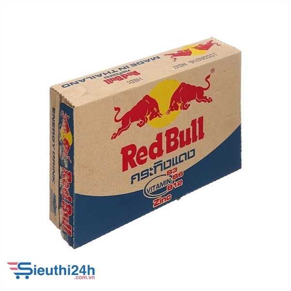 Nước tăng lực bò húc Redbull thùng 24 lon 250ml