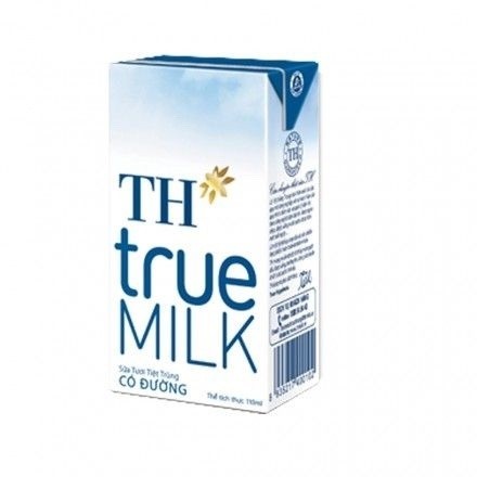 Sữa tươi tiệt trùng có đường TH True Milk hộp 110ML