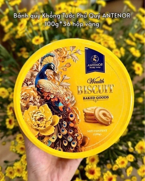 Bánh quy biscuit 100g khổng tước