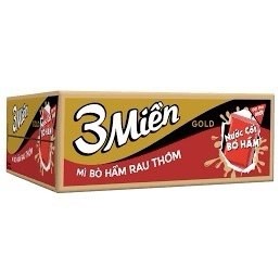 Mì 3 Miền Gold vị bò hầm rau thơm 75gr -30gói