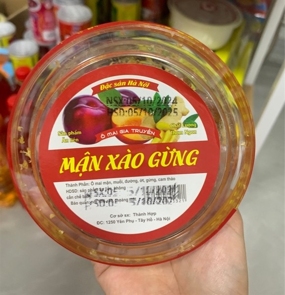 Mận xào gừng