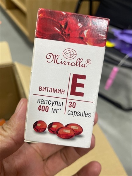 Viên uống vitamin e đỏ 400mg Mirrolla Nga 30 Viên