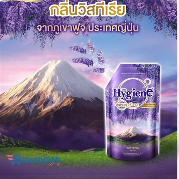 Nước xả vải Hygiene Expert Care Best Origins màu tím hương hoa tử đằng