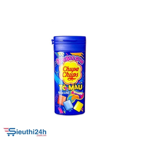 Kẹo cao su thổi Bubble Gum Chupa Chups tô màu lọ 27g