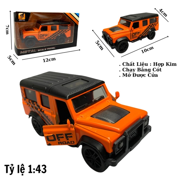 Mô Hình xe Mec AMG G63 Màu Cam tỉ lệ 1:43 Hợp kim có thể mở cửa - bánh sau chạy cót - Dài 10cm - cao 5cm - nặng 250Gram - Figure Oto - FULL BOX - SKU : oto13 số14