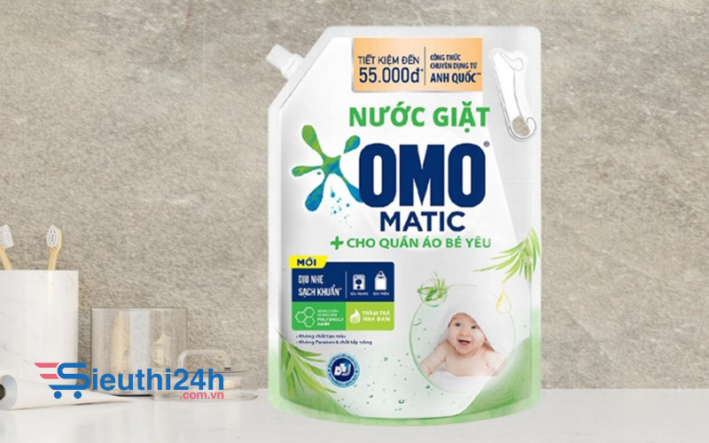 nên chọn nước giặt hay bột giặt cho bé