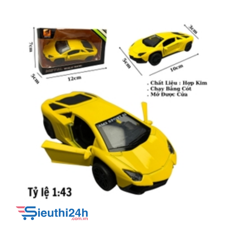 Mô Hình xe Lamborghini Huracan Vàng tỉ lệ 1:43