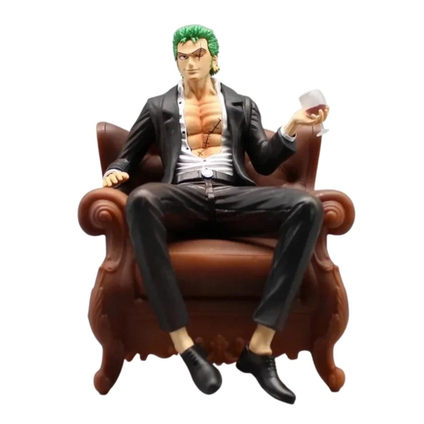 Mô Hình Zoro OnePiece Ngồi Ghế 14cm