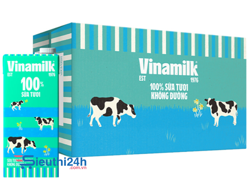  sữa tươi Vinamilk không đường