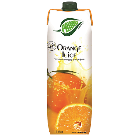 Nước ép hoa quả vị cam Prima Orange Juice 100% 1L – Cộng hòa Síp