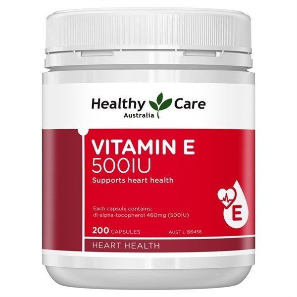 Viên uống Vitamin E 500IU Healthy Care - Hộp 200 viên