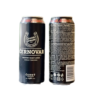 Bia Cernovar Premium Dark Lager 4.5% Tiệp – Thùng 24 lon 500ml